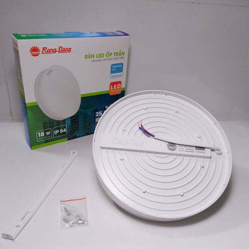 Đèn ốp nổi tràn viền tròn 18W